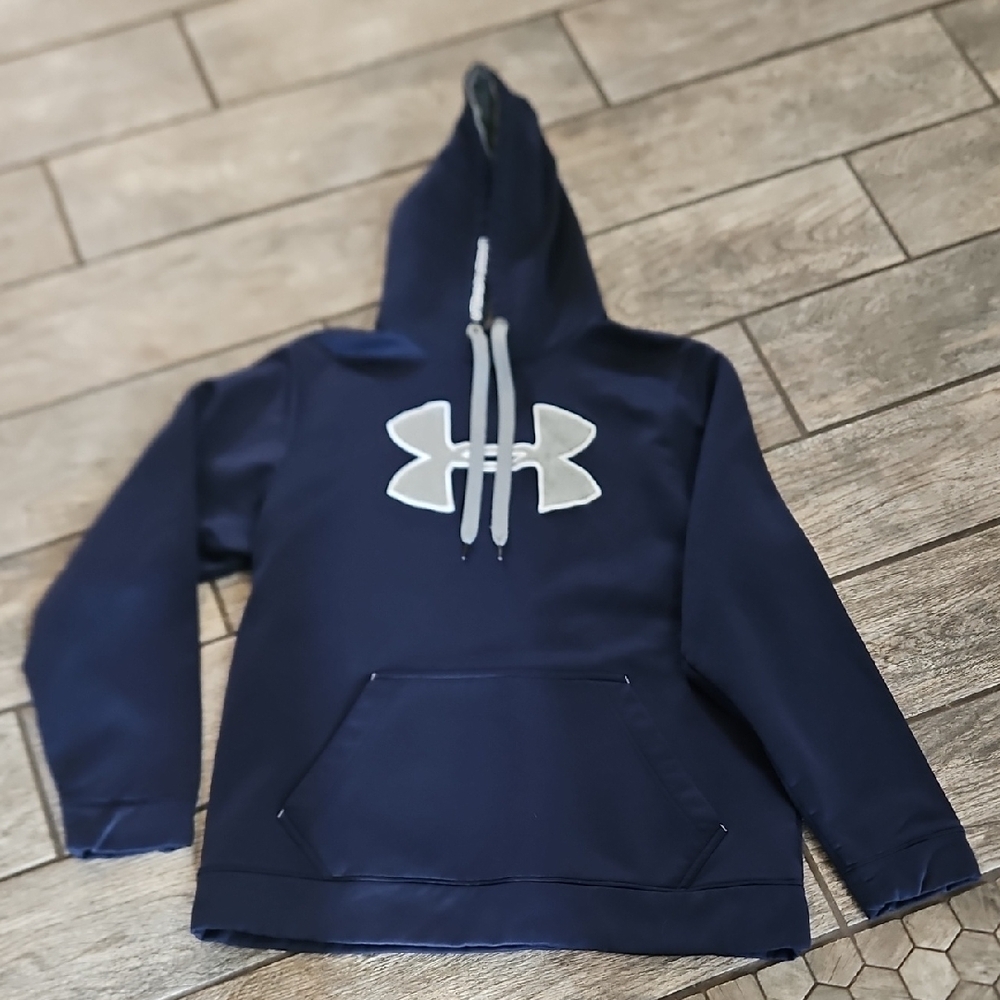 Under Armour Mens Blue Hoodie with Logo